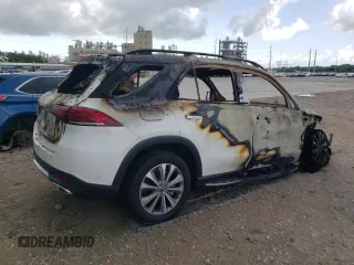 2022 Mercedes-Benz GLE 350 with VIN 4JGFB4KB1NA736646, listed as a Copart auction lot 60648835 with Not provided miles and Salvage title. Bid and sale history available at DreamBid. Image 3.