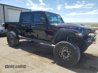2020 Jeep Gladiator Rubicon z VIN 1C6JJTBG8LL154950, wystawiony jako Copart lot #53676205 z przebiegiem 22 999 mil mil oraz Szkoda całkowita • Salvage title. Historia ofert i sprzedaży dostępna na DreamBid. Obrazek 4.