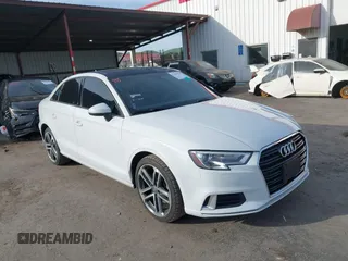 2018 Audi A3 Sedan Premium with VIN WAUAUGFF7J1069760, listed as a IAAI auction lot 41687581 with 70,980 mi miles. Bid and sale history available at carsss.com. Image 1.