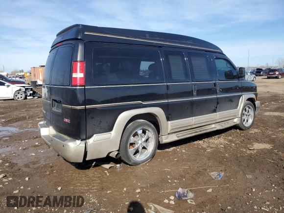 2011 GMC Savana Cargo Van YF7 Upfitter with VIN 1GDS7DC48B1172487, listed as a Copart auction lot 46772995 with 156,594 mi miles and Salvage Title. Bid and sale history available at carsss.com. Image 3.