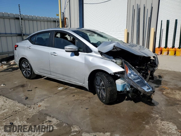 2021 Nissan Versa SV with VIN 3N1CN8EV7ML895080, listed as a Copart auction lot 48159825 with 41,193 mi miles and Salvage Title. Bid and sale history available at carsss.com. Image 4.