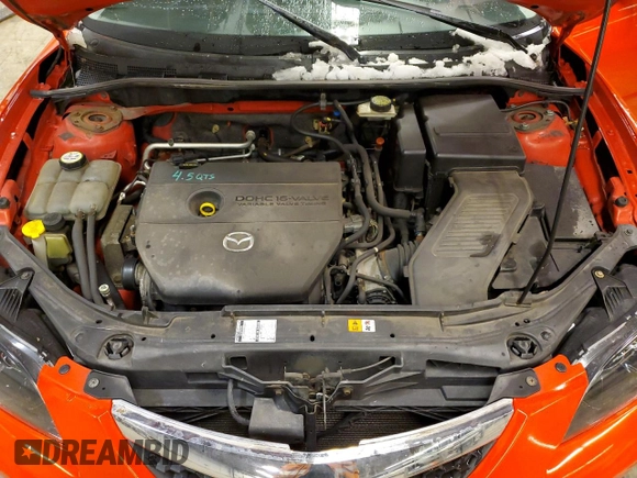 2008 Mazda 3 i Sport with VIN JM1BK32F281790185, listed as a Copart auction lot 45004935 with 147,659 mi miles and Salvage Title. Bid and sale history available at DreamBid. Image 11.