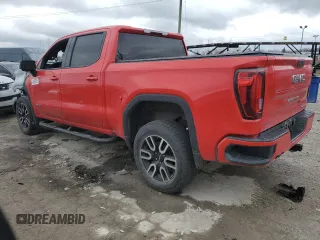 2021 GMC Sierra 1500 AT4 with VIN 1GTU9EET7MZ402509, listed as a Copart auction lot 49750745 with 0 mi miles and Salvage Title. Bid and sale history available at carsss.com. Image 2.