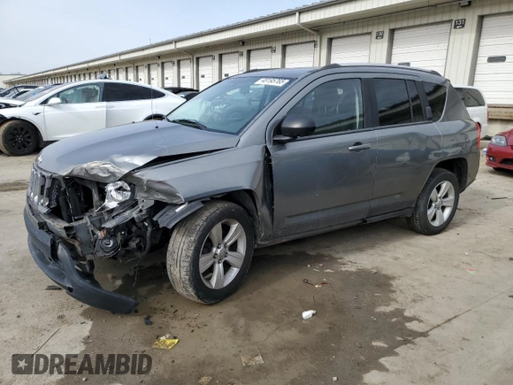 2013 Jeep Compass Sport with VIN 1C4NJCBB7DD230071, listed as a Copart auction lot 48195765 with 162,029 mi miles and Salvage Title. Bid and sale history available at carsss.com. Image 1.