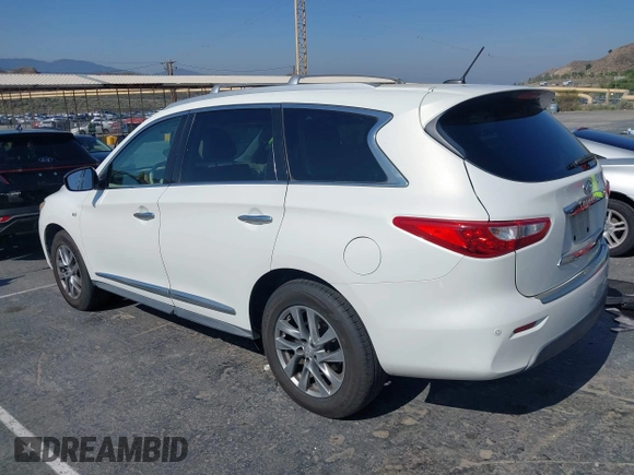2014 Infiniti QX60 with VIN 5N1AL0MN3EC535326, listed as a IAAI auction lot 42477957 with 175,620 mi miles and . Bid and sale history available at DreamBid. Image 3.