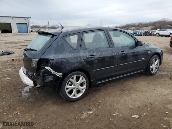 2008 Mazda Mazda3 s Sport with VIN JM1BK343781134650, listed as a Copart auction lot 50609555 with 106,018 mi miles and Salvage Title. Bid and sale history available at carsss.com. Image 3.