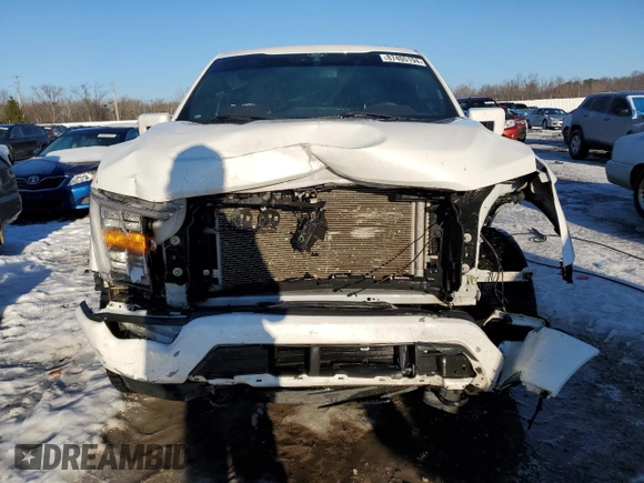 2022 Ford F-150 XL with VIN 1FTEW1EP1NFA04997, listed as a Copart auction lot 87405194 with 66,850 mi miles and Salvage Title. Bid and sale history available at carsss.com. Image 5.