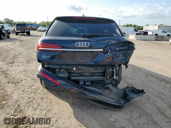 2021 Audi Q7 Prestige z VIN WA1VXAF74MD027951, wystawiony jako Copart lot #60151935 z przebiegiem Nie podano mil oraz Szkoda całkowita • Salvage title. Historia ofert i sprzedaży dostępna na DreamBid. Obrazek 6.