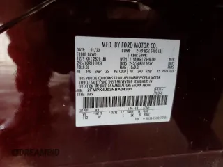 2022 Ford Edge SEL z VIN 2FMPK4J93NBA04381, wystawiony jako Copart lot #55474205 z przebiegiem 22 791 mil mil oraz Szkoda całkowita • Salvage title. Historia ofert i sprzedaży dostępna na DreamBid. Obrazek 14.