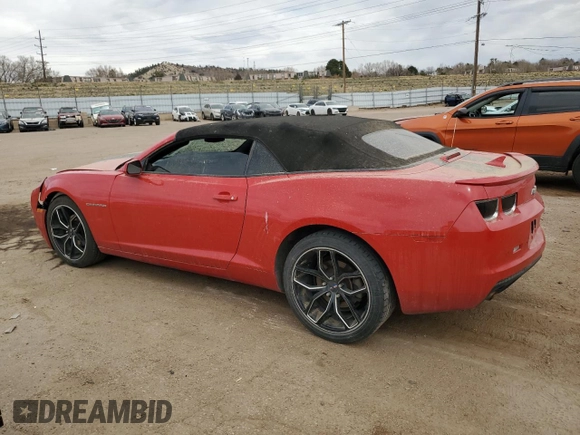 2013 Chevrolet Camaro LT z VIN 2G1FB3D38D9210912, wystawiony jako Copart lot #50599075 z przebiegiem 150 467 mil mil oraz Szkoda całkowita • Salvage title. Historia ofert i sprzedaży dostępna na DreamBid. Obrazek 2.