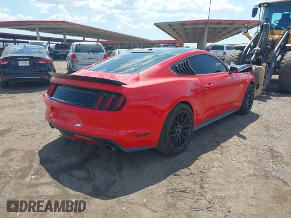 2015 Ford Mustang GT with VIN 1FA6P8CF5F5431455, listed as a IAAI auction lot 42302785 with 60,817 mi miles and . Bid and sale history available at DreamBid. Image 4.
