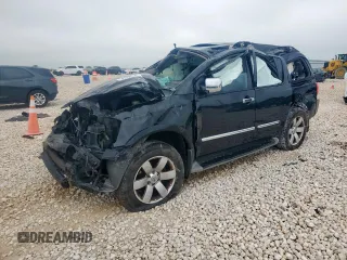 2014 Nissan Armada SL z VIN 5N1BA0ND1EN609640, wystawiony jako Copart lot #58859125 z przebiegiem Nie podano mil oraz Szkoda całkowita • Salvage title. Historia ofert i sprzedaży dostępna na DreamBid. Obrazek 1.
