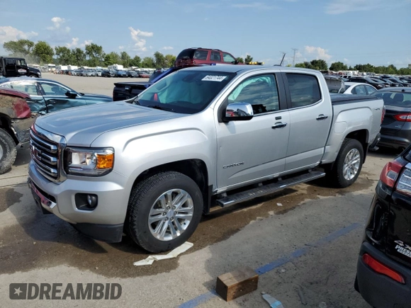 2017 GMC Canyon 4WD SLT with VIN 1GTG6DEN3H1310562, listed as a Copart auction lot 64021744 with 86,594 mi miles and Salvage Title. Bid and sale history available at carsss.com. Image 1.