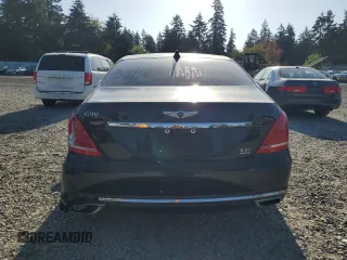 2017 Genesis G90 Premium z VIN KMHG34JA4HU033233, wystawiony jako Copart lot #55357555 z przebiegiem 264 462 mil mil oraz Czysty tytuł • Clean title. Historia ofert i sprzedaży dostępna na DreamBid. Obrazek 6.