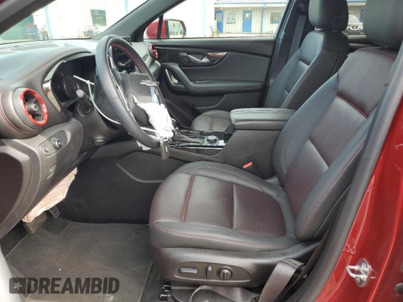 2023 Chevrolet Blazer RS with VIN 3GNKBKRS0PS111791, listed as a Copart auction lot 61248575 with 14,702 mi miles and Salvage title. Bid and sale history available at DreamBid. Image 7.