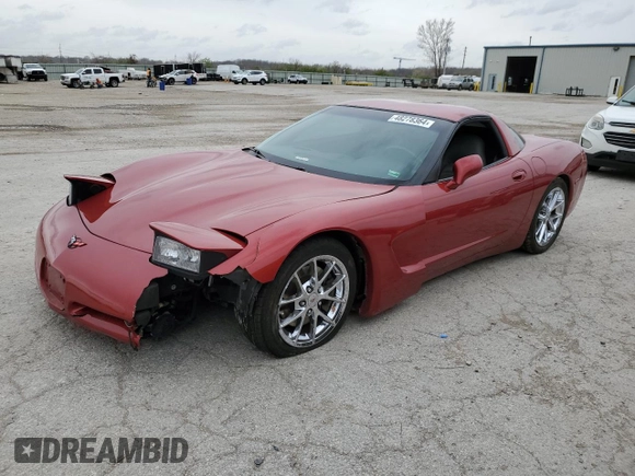 1998 Chevrolet Corvette with VIN 1G1YY22GXW5124587, listed as a Copart auction lot 48278364 with 104,384 mi miles and Salvage Title. Bid and sale history available at DreamBid. Image 1.