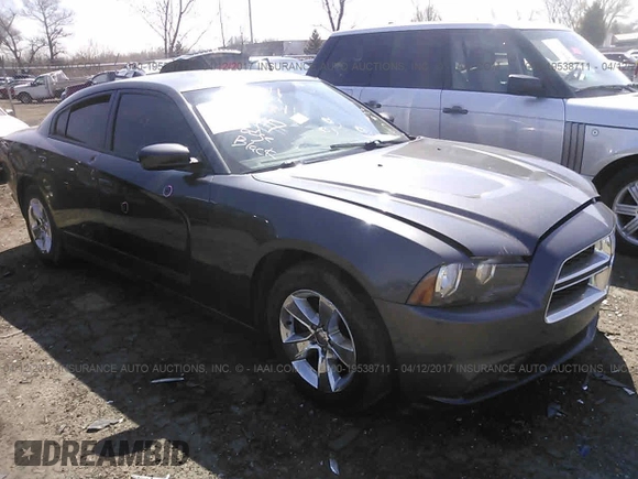 2013 Dodge Charger SE with VIN 2C3CDXBG7DH637736, listed as a IAAI auction lot 19538711 with 80,920 mi miles. Bid and sale history available at carsss.com. Image 1.