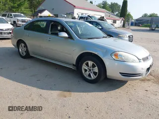 2012 Chevrolet Impala LS Retail with VIN 2G1WA5E37C1116109, listed as a IAAI auction lot 42442315 with 168,000 mi miles and . Bid and sale history available at DreamBid. Image 1.