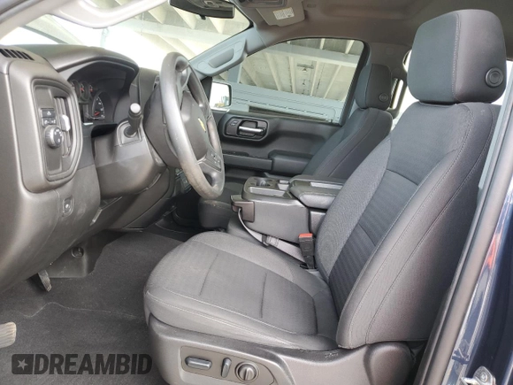 2022 Chevrolet Silverado 1500 Custom with VIN 1GCPWBEK0NZ234645, listed as a Copart auction lot 87376734 with 44,332 mi miles and Non Repairable. Bid and sale history available at DreamBid. Image 7.