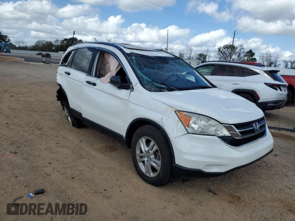 2011 Honda CR-V EX with VIN 3CZRE3H56BG702407, listed as a Copart auction lot 49337055 with 76,957 mi miles and Salvage Title. Bid and sale history available at DreamBid. Image 4.