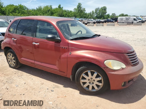 2006 Chrysler PT Cruiser Limited with VIN 3A8FY68B96T208006, listed as a Copart auction lot 57254435 with 96,706 mi miles and Salvage title. Bid and sale history available at DreamBid. Image 4.