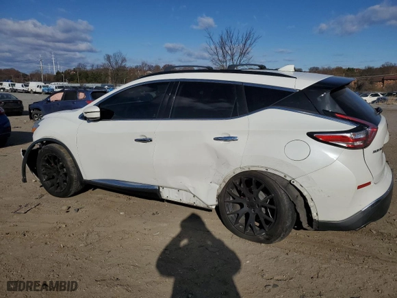 2017 Nissan Murano SV with VIN 5N1AZ2MG6HN125060, listed as a Copart auction lot 84016414 with 132,136 mi miles and Salvage Title. Bid and sale history available at carsss.com. Image 2.