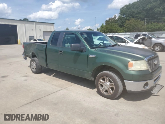 2007 Ford F-150 XL with VIN 1FTPX12V17FA62443, listed as a Copart auction lot 56409265 with 154,733 mi miles and Salvage title. Bid and sale history available at DreamBid. Image 4.