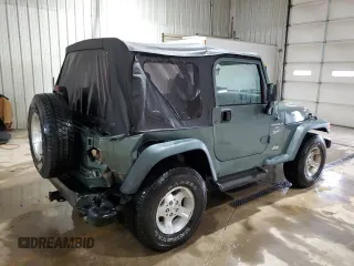 1999 Jeep Wrangler Sport with VIN 1J4FY19S8XP490177, listed as a Copart auction lot 46136045 with 243,883 mi miles and Salvage Title. Bid and sale history available at carsss.com. Image 3.