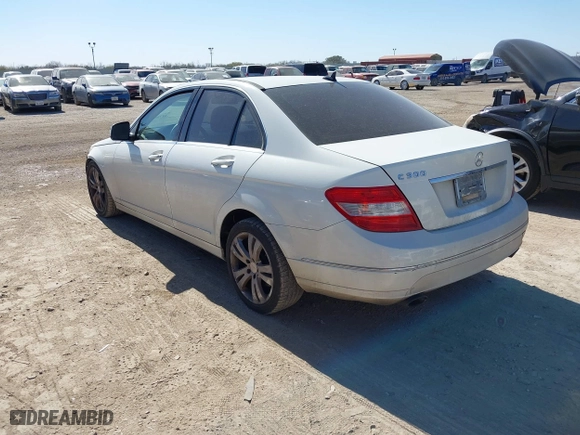 2009 Mercedes-Benz C-Class 3.0L Sport with VIN WDDGF54X79R044951, listed as a IAAI auction lot 41727957 with 1 mi miles. Bid and sale history available at carsss.com. Image 3.