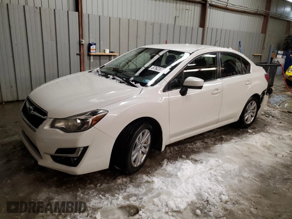 2016 Subaru Impreza Premium z VIN JF1GJAB62GH017032, wystawiony jako Copart lot #87623755 z przebiegiem Nie podano mil oraz Szkoda całkowita • Salvage title. Historia ofert i sprzedaży dostępna na DreamBid. Obrazek 1.