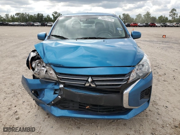 2022 Mitsubishi Mirage G4 ES with VIN ML32FUFJ9NHF03670, listed as a Copart auction lot 70931214 with 65,341 mi miles and Salvage Title. Bid and sale history available at carsss.com. Image 5.