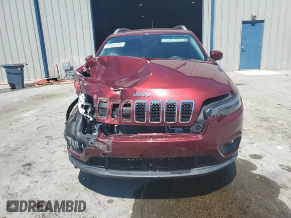 2021 Jeep Cherokee Latitude Lux z VIN 1C4PJLMX4MD112156, wystawiony jako Copart lot #53464955 z przebiegiem 11 822 mil mil oraz Nie do naprawy • Non repairable. Historia ofert i sprzedaży dostępna na DreamBid. Obrazek 5.