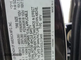 2016 Acura RDX with VIN 5J8TB3H33GL013455, listed as a Copart auction lot 87715495 with 50,555 mi miles and Non Repairable. Bid and sale history available at carsss.com. Image 13.