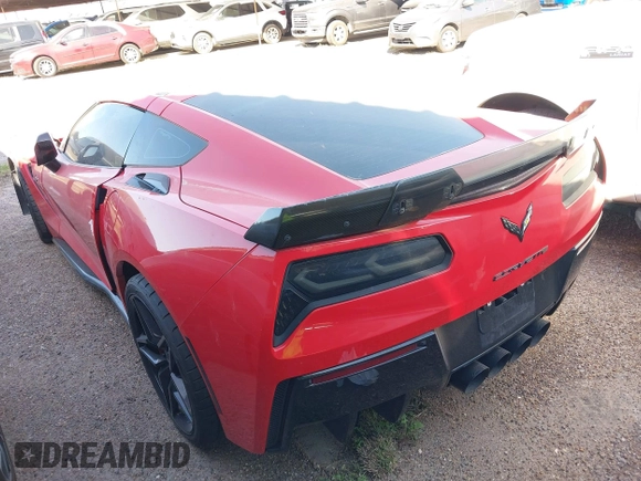 2014 Chevrolet Corvette Z51 3LT z VIN 1G1YL2D79E5127667, wystawiony jako IAAI lot #41944294 z przebiegiem 39 423 mil mil oraz . Historia ofert i sprzedaży dostępna na DreamBid. Obrazek 3.