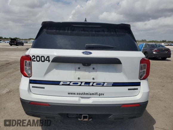 2020 Ford Police Interceptor Utility z VIN 1FM5K8AW7LGA55408, wystawiony jako Copart lot #51137325 z przebiegiem 47 670 mil mil oraz Nie do naprawy • Non repairable. Historia ofert i sprzedaży dostępna na DreamBid. Obrazek 6.