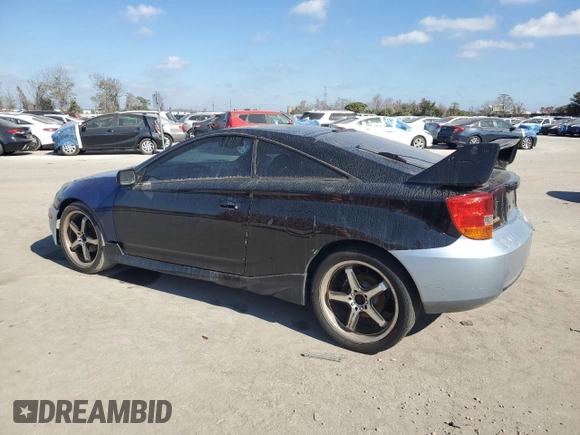 2002 Toyota Celica GTS with VIN JTDDY38TX20057061, listed as a Copart auction lot 43334735 with 123,908 mi miles and Salvage Title. Bid and sale history available at carsss.com. Image 2.