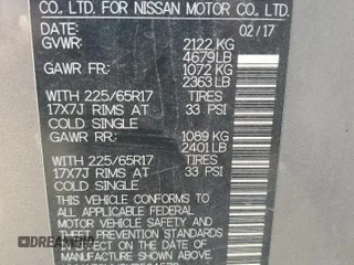 2017 Nissan Rogue SV z VIN KNMAT2MV5HP564579, wystawiony jako Copart lot #56025665 z przebiegiem 171 761 mil mil oraz Szkoda całkowita • Salvage title. Historia ofert i sprzedaży dostępna na DreamBid. Obrazek 12.