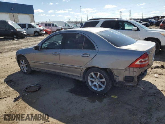 2007 Mercedes-Benz C 280 Luxury with VIN WDBRF54H37F856160, listed as a Copart auction lot 52086485 with 270,376 mi miles and Salvage title. Bid and sale history available at DreamBid. Image 2.