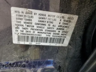 2013 Honda Fit Sport z VIN JHMGE8H68DC053863, wystawiony jako Copart lot #52140945 z przebiegiem Nie podano mil oraz Szkoda całkowita • Salvage title. Historia ofert i sprzedaży dostępna na DreamBid. Obrazek 13.