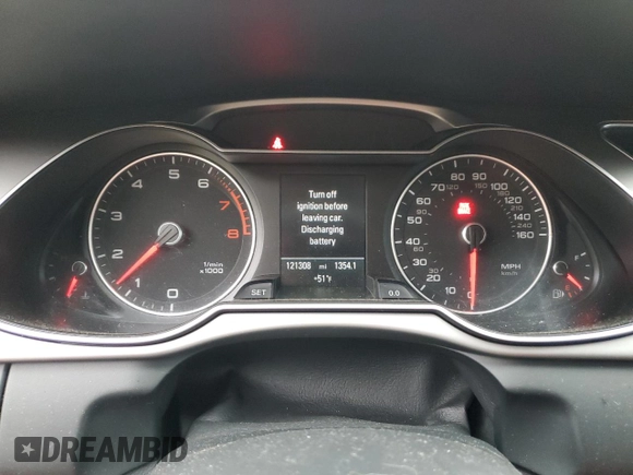 2013 Audi A4 Premium Plus with VIN WAUHFAFL9DA158018, listed as a Copart auction lot 74303104 with 121,308 mi miles and Salvage Title. Bid and sale history available at carsss.com. Image 9.