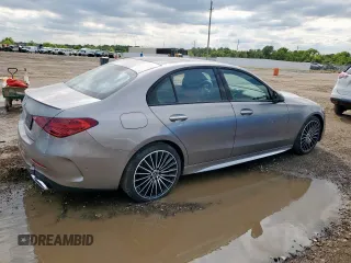 2024 Mercedes-Benz C 300 with VIN W1KAF4GB8RR164869, listed as a Copart auction lot 55631285 with 10,337 mi miles and Salvage title. Bid and sale history available at DreamBid. Image 3.