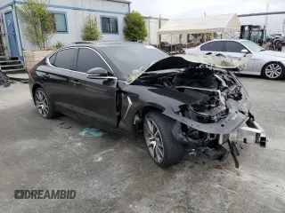 2019 Genesis G70 3.3T Advanced with VIN KMTG34LE0KU037714, listed as a Copart auction lot 69342024 with 55,490 mi miles and Salvage Title. Bid and sale history available at carsss.com. Image 4.