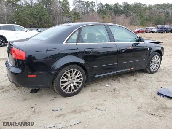 2008 Audi A4 2.0T with VIN WAUDF78E98A166786, listed as a Copart auction lot 84434984 with 182,093 mi miles and Salvage Title. Bid and sale history available at carsss.com. Image 3.