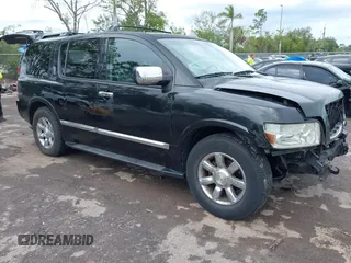 2005 Infiniti QX56 z VIN 5N3AA08C15N811321, wystawiony jako IAAI lot #42246310 z przebiegiem 194 937 mil mil oraz . Historia ofert i sprzedaży dostępna na DreamBid. Obrazek 1.