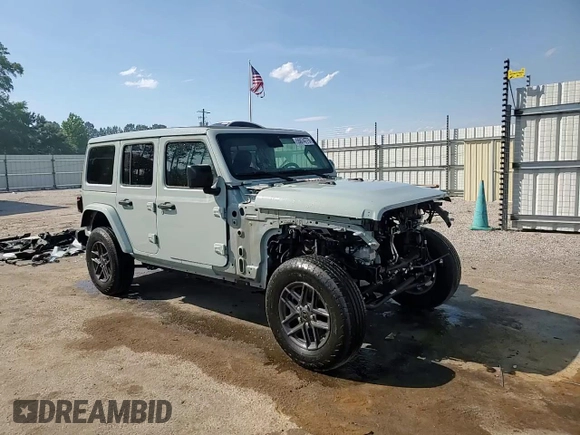 2024 Jeep Wrangler Sahara z VIN 1C4PJXEG2RW263319, wystawiony jako Copart lot #55074775 z przebiegiem 10 867 mil mil oraz Szkoda całkowita • Salvage title. Historia ofert i sprzedaży dostępna na DreamBid. Obrazek 15.