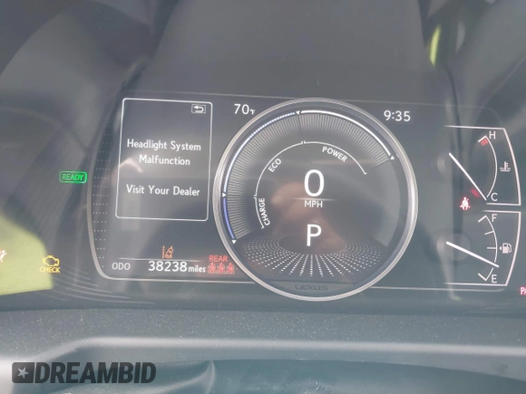 2021 Lexus ES 300h with VIN 58ADA1C12MU004997, listed as a IAAI auction lot 42131827 with 38,238 mi miles and . Bid and sale history available at DreamBid. Image 7.