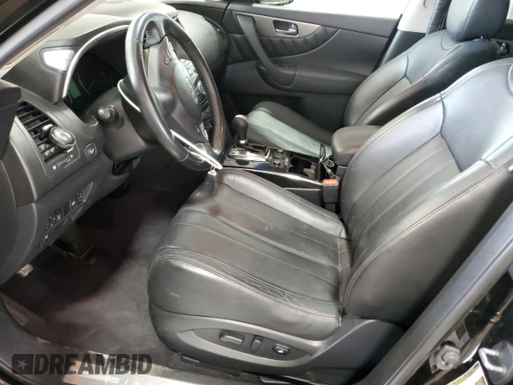 2016 Infiniti QX70 with VIN JN8CS1MW0GM753031, listed as a Copart auction lot 59922585 with 110,236 mi miles and Salvage title. Bid and sale history available at DreamBid. Image 7.