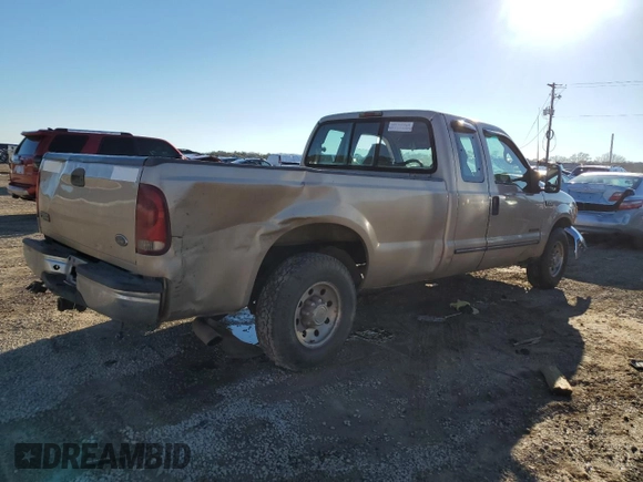 1999 Ford F-250 XL with VIN 1FTNX20F9XEE66766, listed as a Copart auction lot 46595795 with 571,503 mi miles and Salvage title. Bid and sale history available at DreamBid. Image 3.