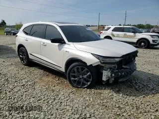 2023 Acura MDX w/A-Spec Package with VIN 5J8YE1H09PL011250, listed as a Copart auction lot 50693535 with 51,523 mi miles and Salvage title. Bid and sale history available at DreamBid. Image 14.