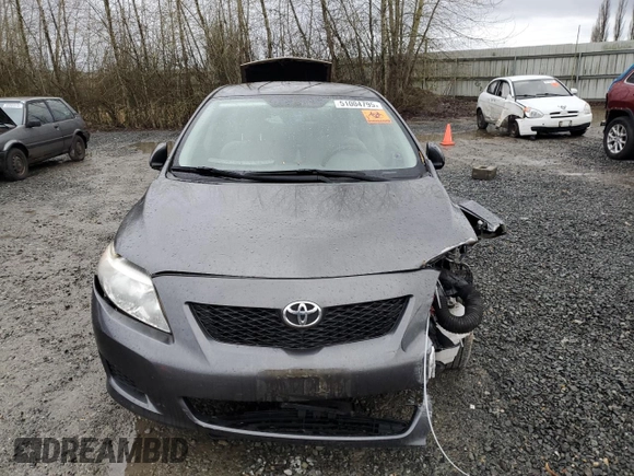 2010 Toyota Corolla with VIN JTDBU4EE4AJ072422, listed as a Copart auction lot 51004795 with 95,417 mi miles and Salvage Title. Bid and sale history available at carsss.com. Image 5.